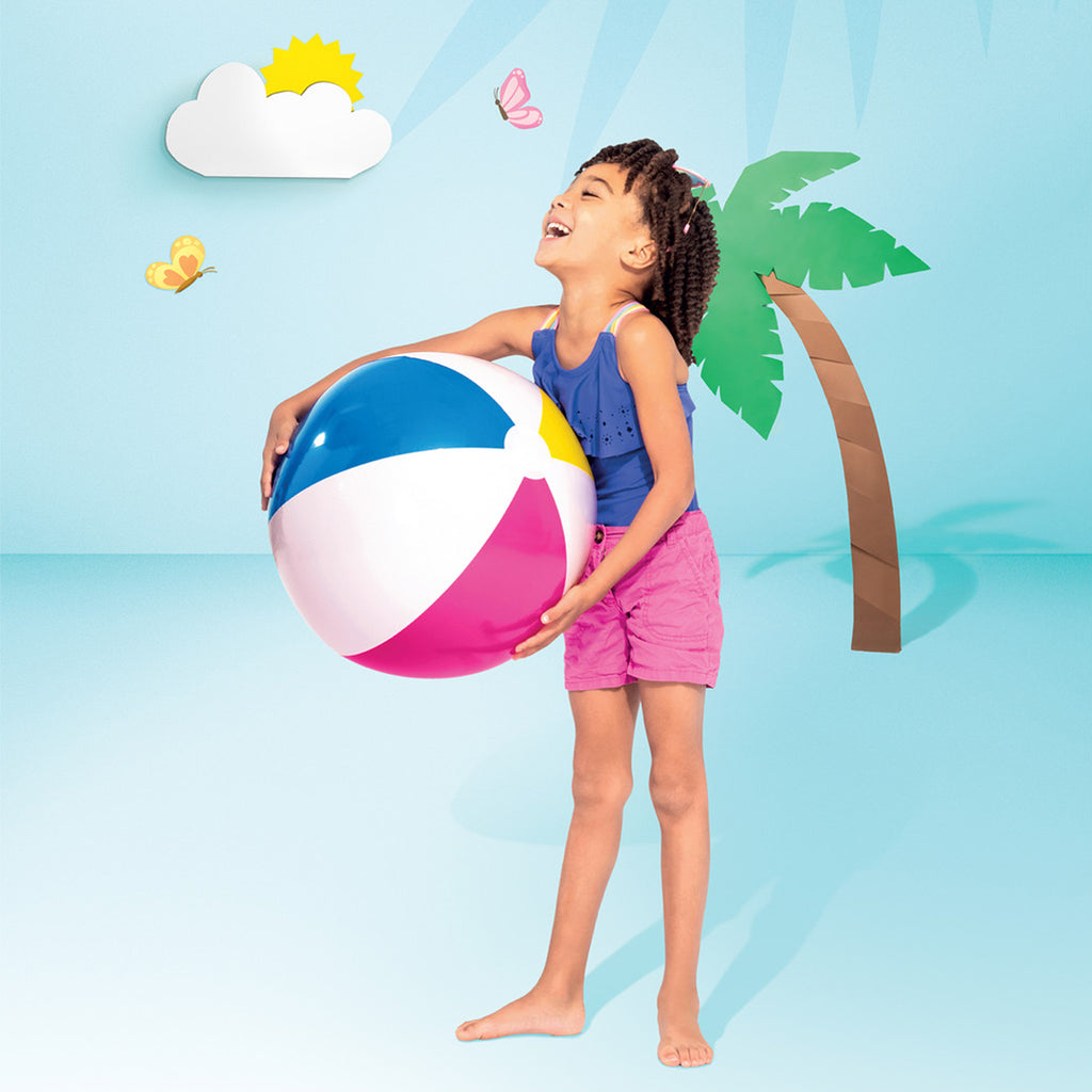 Glossy Panel Inflatable Beach Ball - 24"