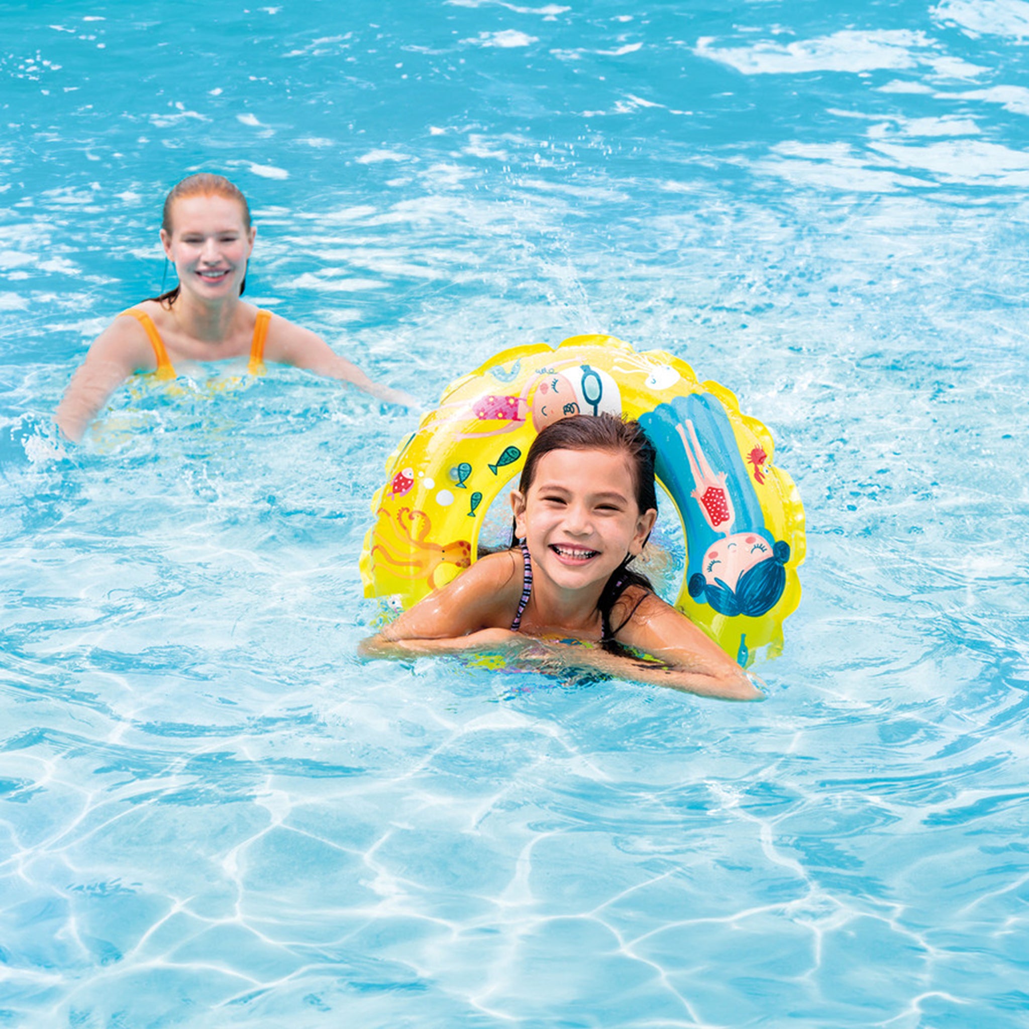 Transparent Inflatable Swim Rings - Assortment