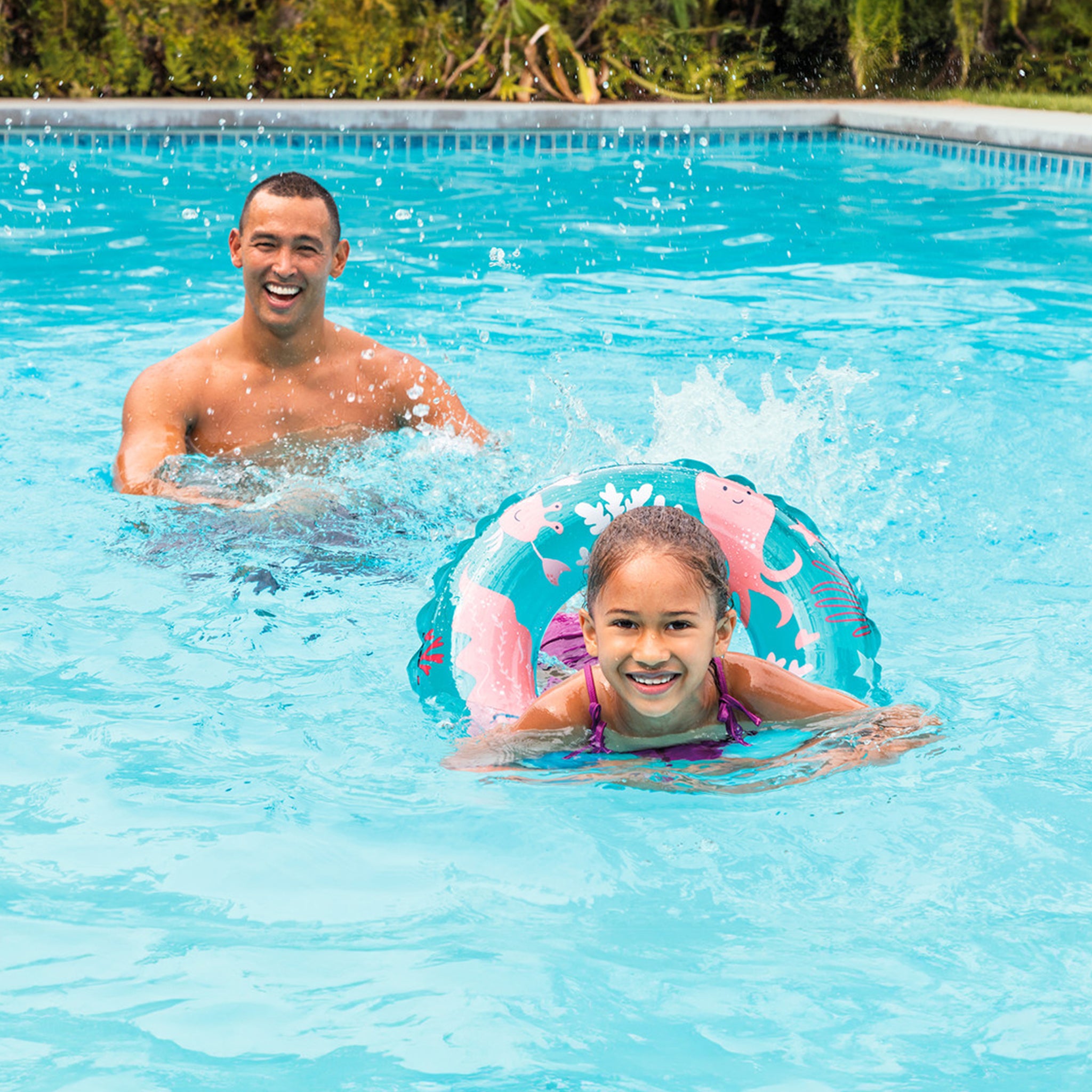 Transparent Inflatable Swim Rings - Assortment