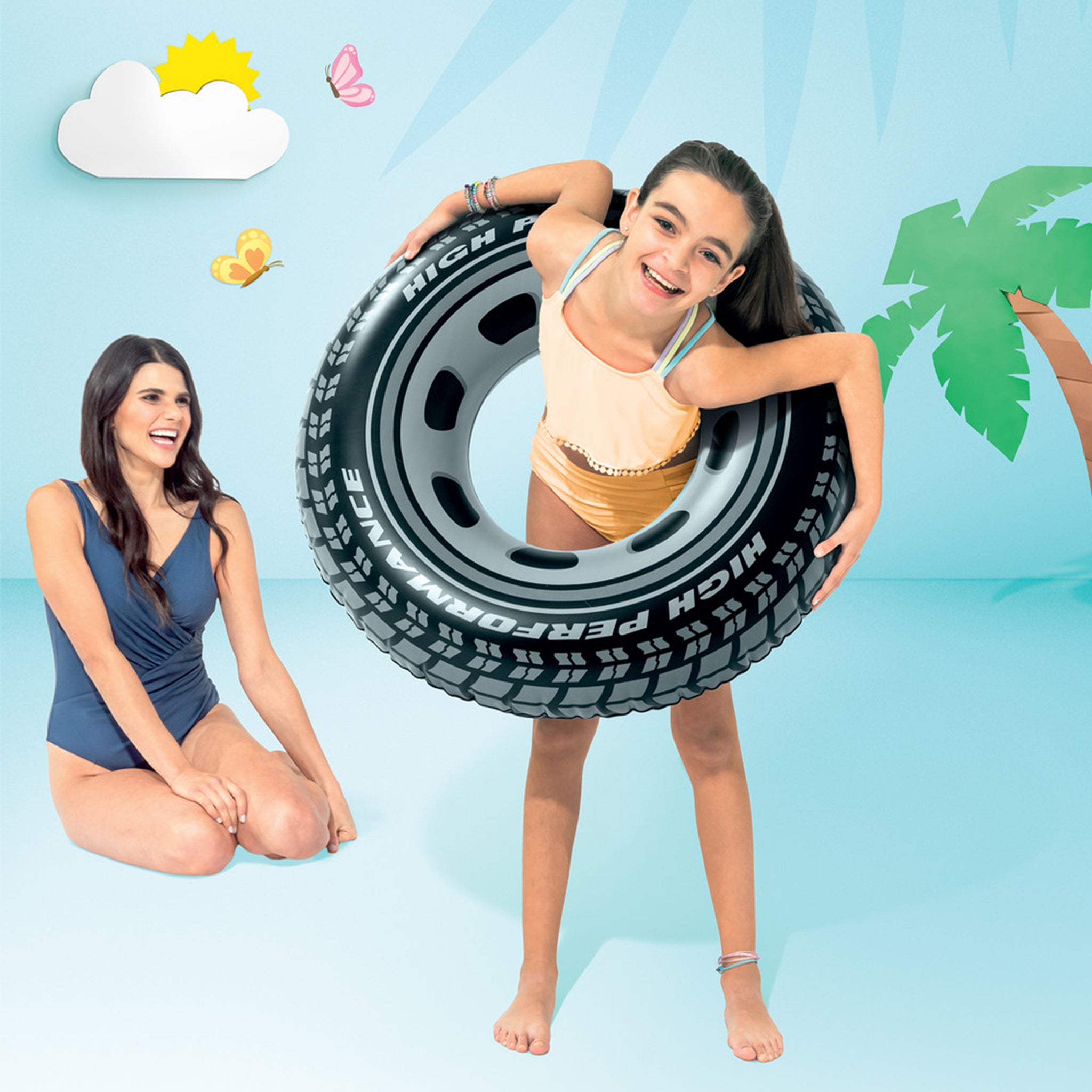 Giant Tire Inflatable Pool Swim Tube