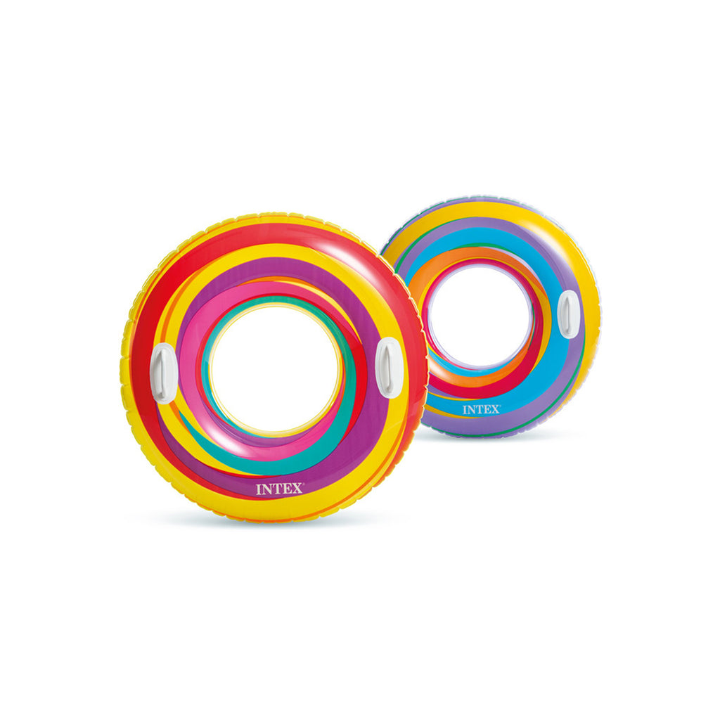 Swirly Whirly Inflatable Pool Swim Tubes - Assortment