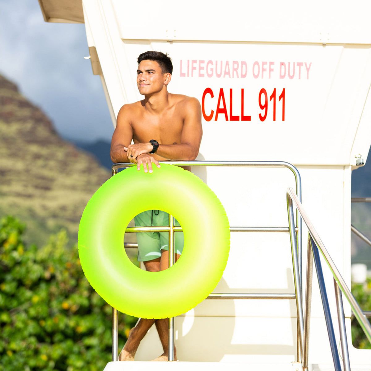 Neon Frost Inflatable Pool Swim Tubes - Assortment
