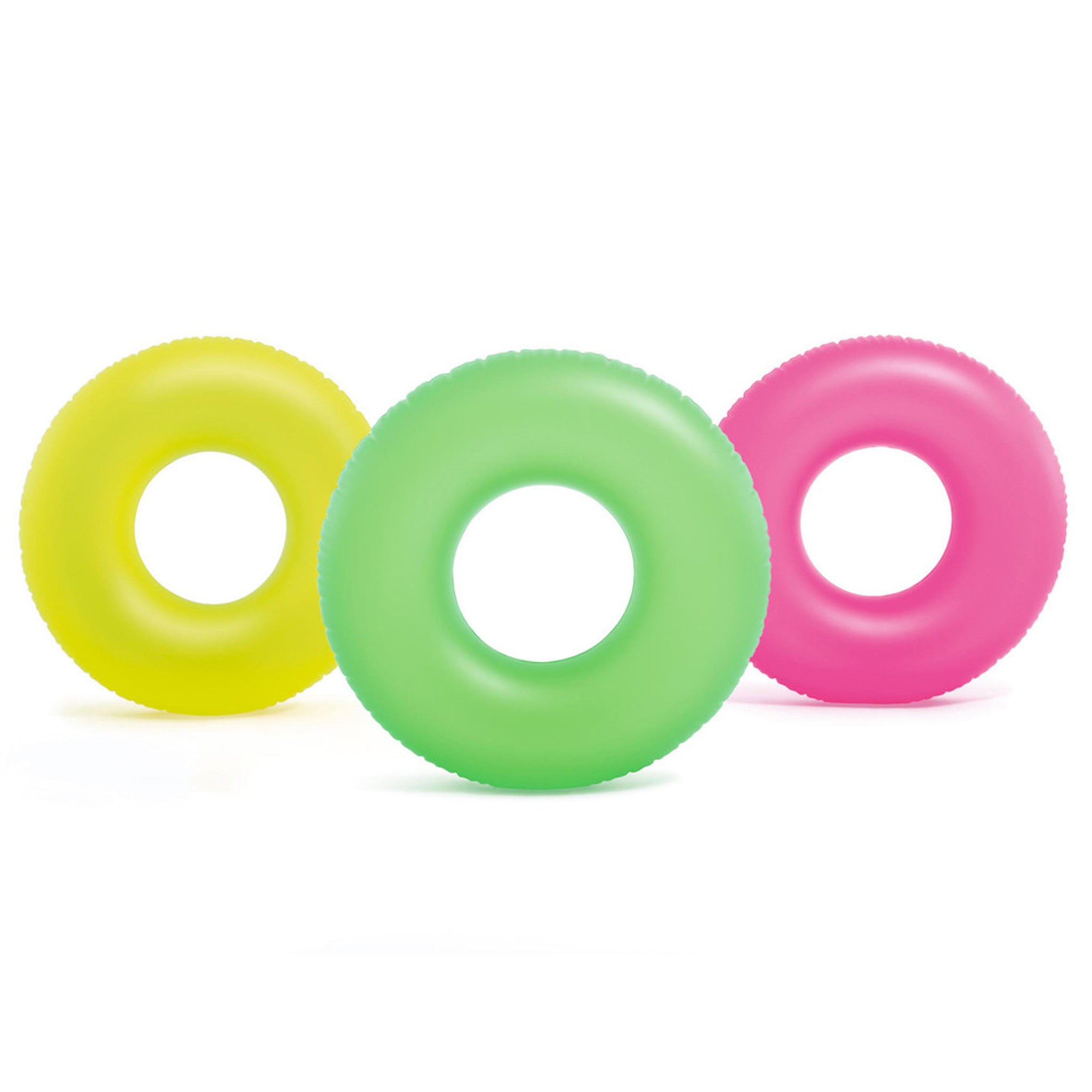 Neon Frost Inflatable Pool Swim Tubes - Assortment
