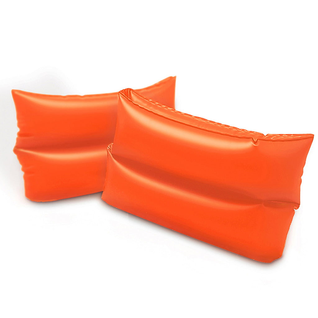 Large Orange Inflatable Arm Band Floaties