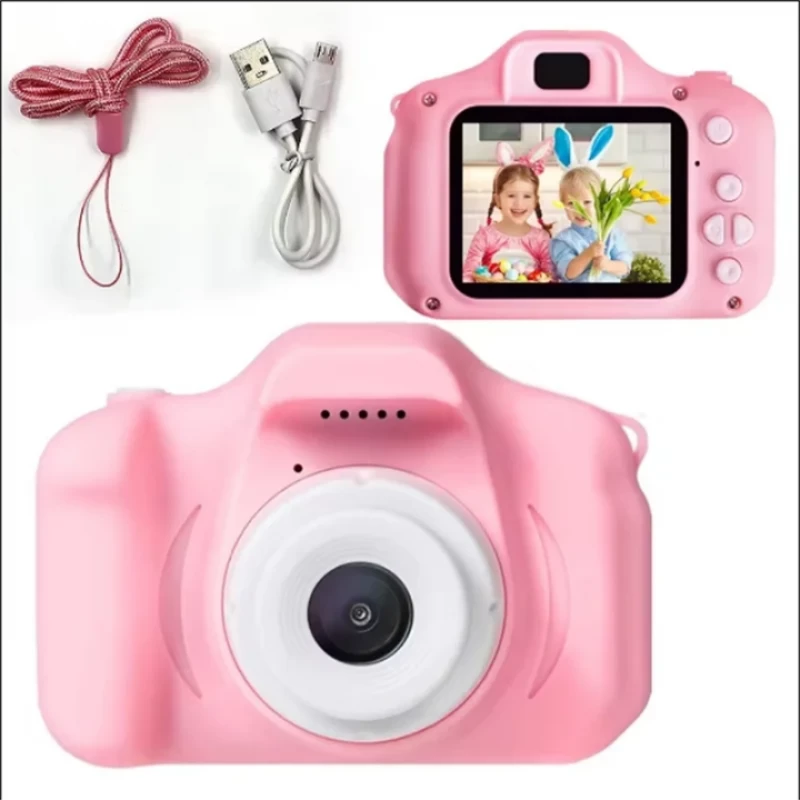 Children's Digital Camera – Features a 2-inch color LCD screen and built-in rechargeable battery