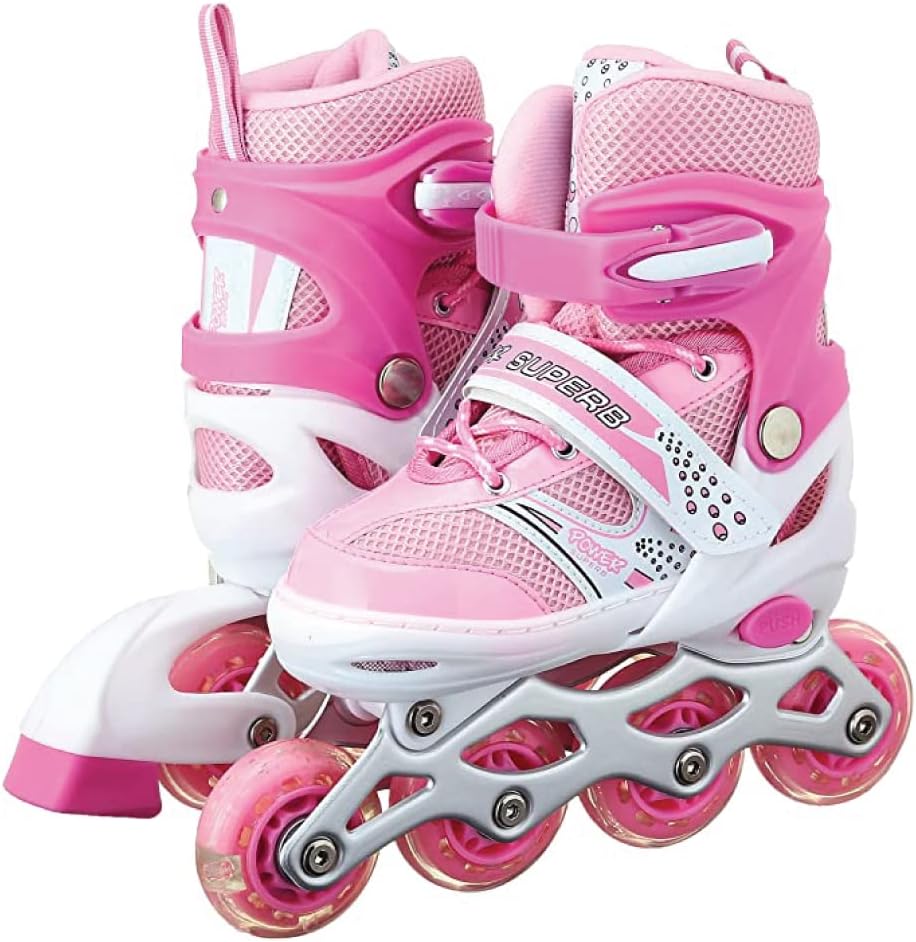 Roller Skates with LED Front Wheel Adjustable