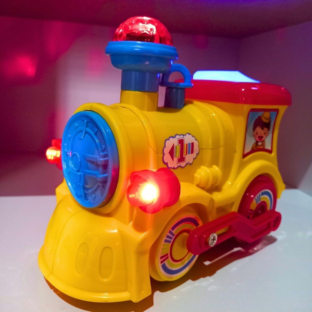 Intelligent Moving Smart Cartoon Train With Lighting