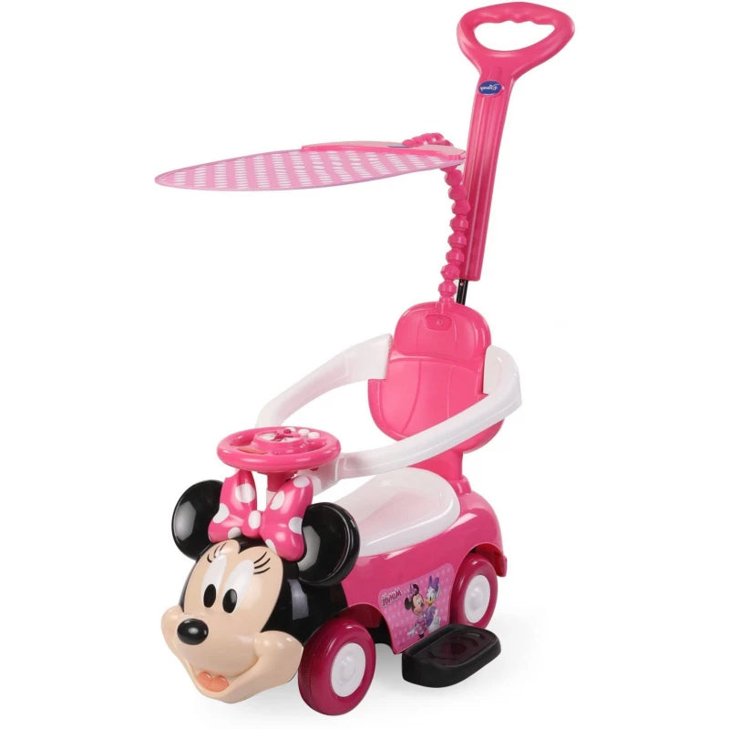 Disney Minnie Push Car with Handle & Umbrella 3-in-1 Ride