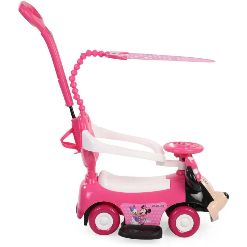 Disney Minnie Push Car with Handle & Umbrella 3-in-1 Ride