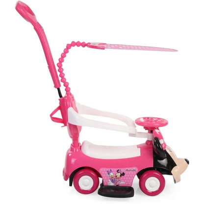 Disney Minnie Push Car with Handle & Umbrella 3-in-1 Ride