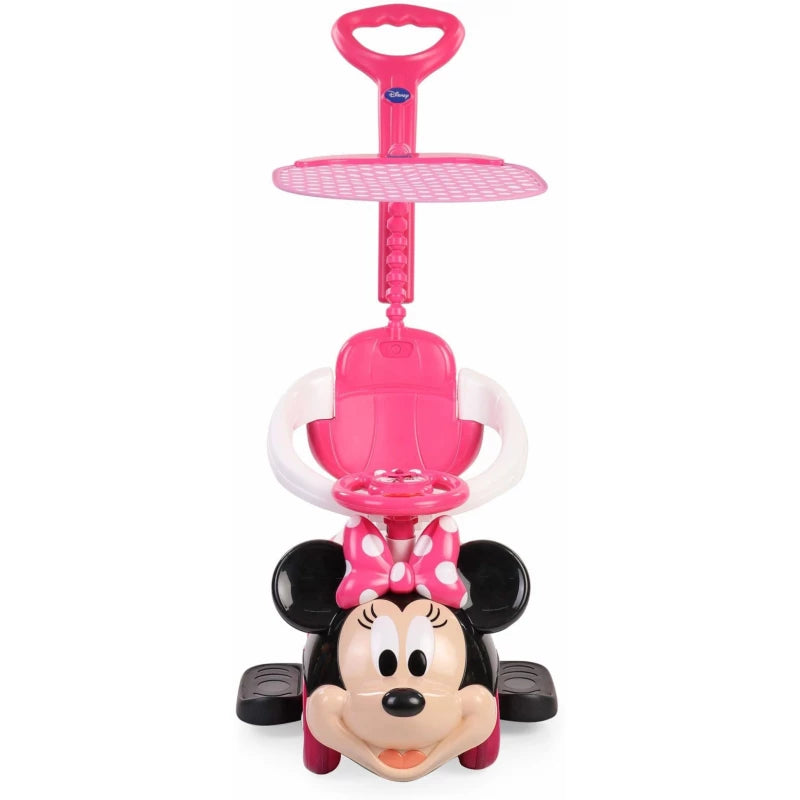 Disney Minnie Push Car with Handle & Umbrella 3-in-1 Ride