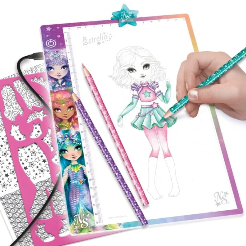 Nebulous Stars Designer Fashion Light Tablet Drawing Kit