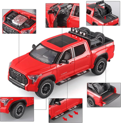 Metal Model Toy Pickup Truck Pull Back Car Model with Light and Sound (scale1:24)