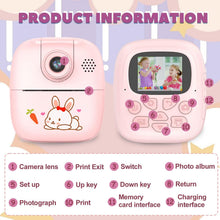 Kids Camera Instant Print, Instant Camer