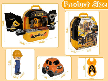 3 In1 Pretend Play Tool Toddler Tool Set