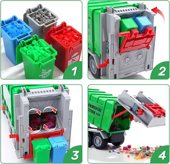 Garbage Truck 1:16 Multifunction Sanitation City Truck by JS Toys