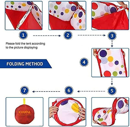 Ball  Play Tent With Basketball Hoop For Kids