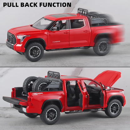 Metal Model Toy Pickup Truck Pull Back Car Model with Light and Sound (scale1:24)