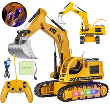 Remote Controlled Craler Excavator, 1:16 Gauge Model, with LED LightS