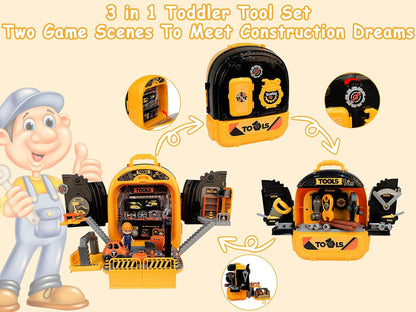 3 In1 Pretend Play Tool Toddler Tool Set