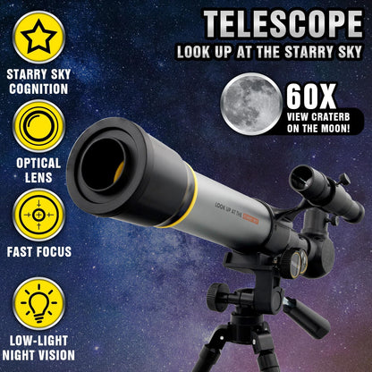 Telescope Look Up At The Starry Sky