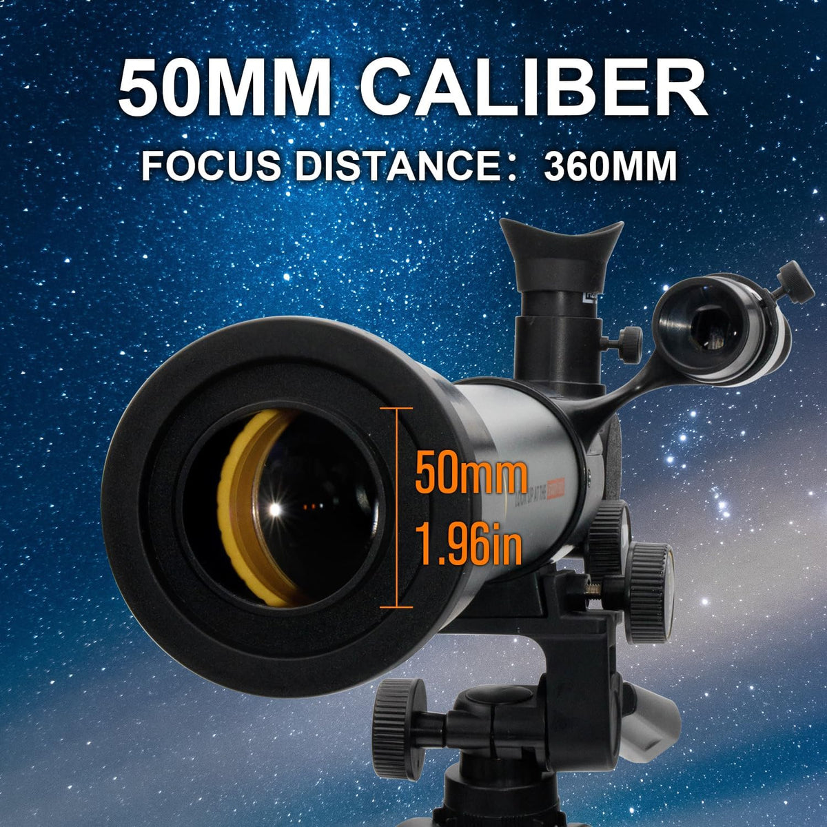 Telescope Look Up At The Starry Sky