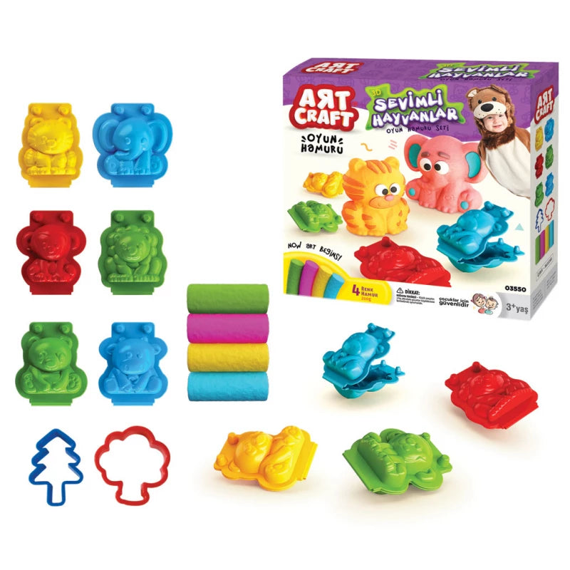 Art Craft , 3D Animals Play Dough Set