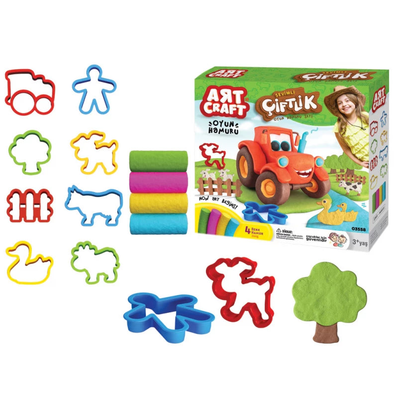 Art Craft , 3D Farm Play Dough Set