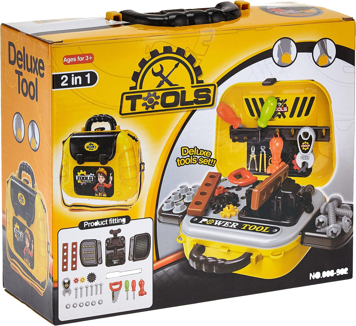 Fiddly's 2 in 1 Tool Set Toy In a Hand Bag for Kids
