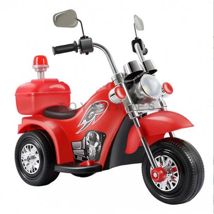 Children 6V Old School Design Three Wheels Motorcycle Electric Motorcycle Kids Ride On Bike Budak
