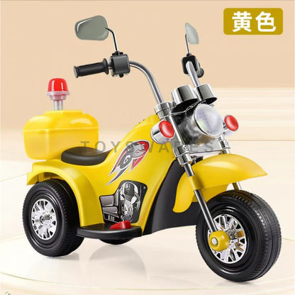 Children 6V Old School Design Three Wheels Motorcycle Electric Motorcycle Kids Ride On Bike Budak