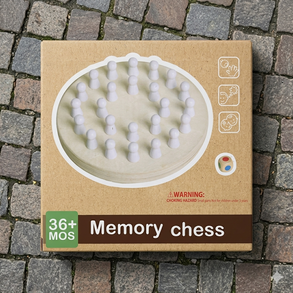Memory Chess – Educational Wooden Game