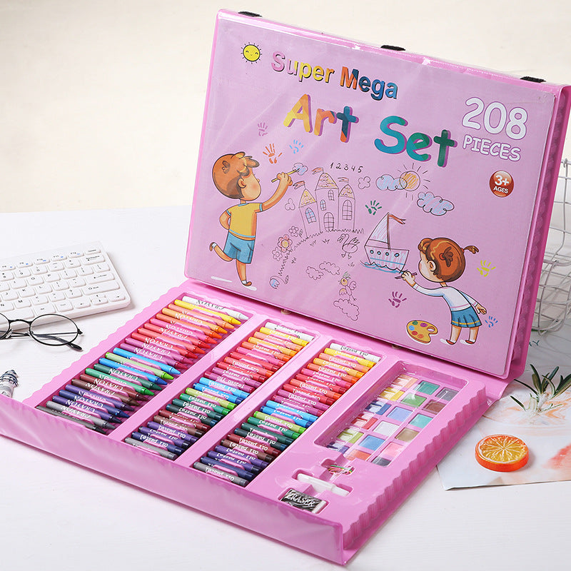 Plastic Colors Box – 208 Pieces