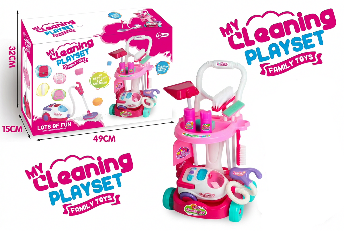Vacuum Cleaner Children Cleaning Toys Set
