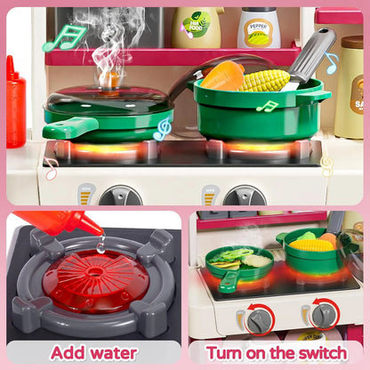 Kitchen Little chef play series Set, 63-Piece
