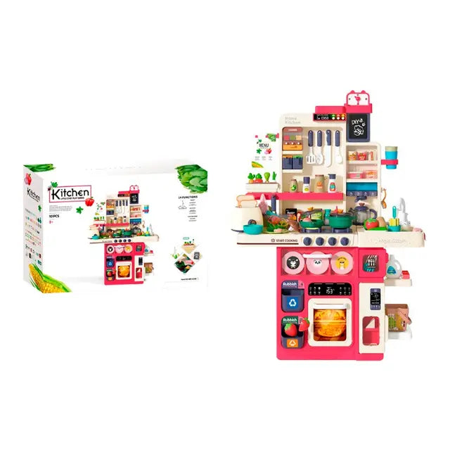Kitchen Little chef play series Set, 63-Piece
