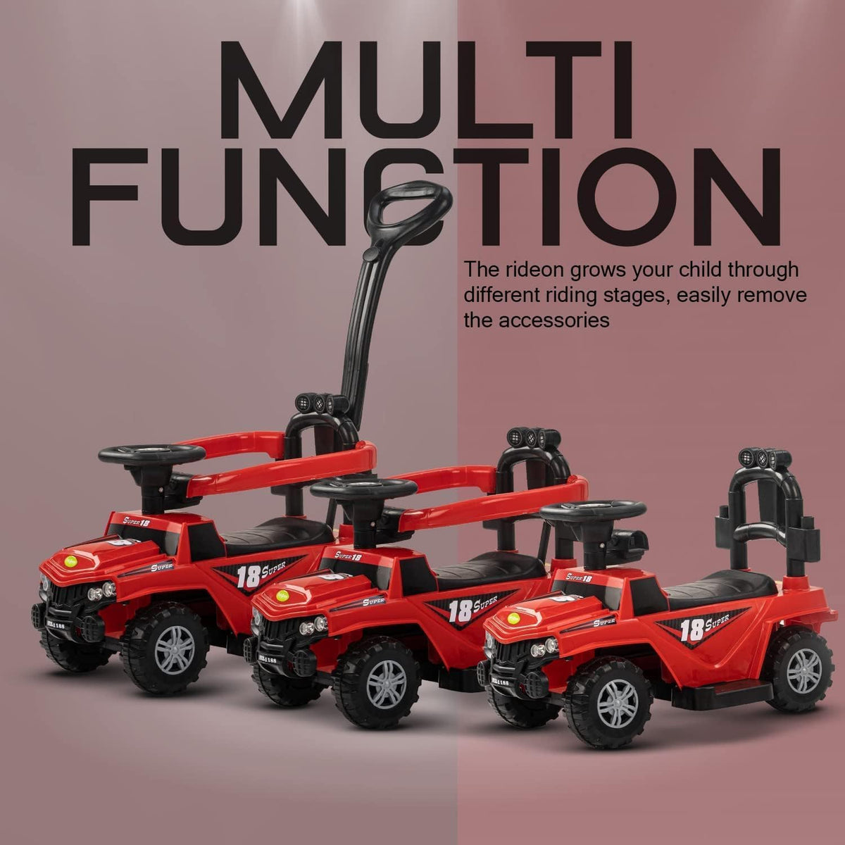 3IN1  Baby Ride on Car for kids