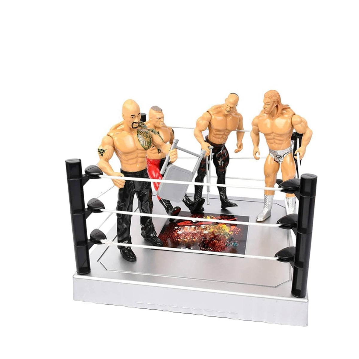 Wrestling Arena Playset with Wrestlers
