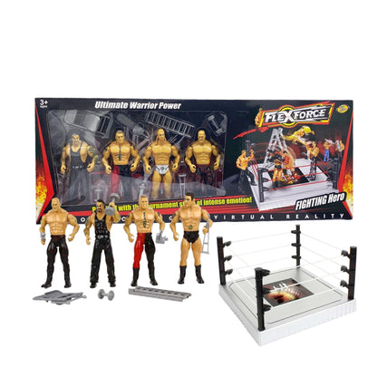 Wrestling Arena Playset with Wrestlers