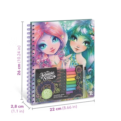 Black Pages Coloring Book (Neon ink)