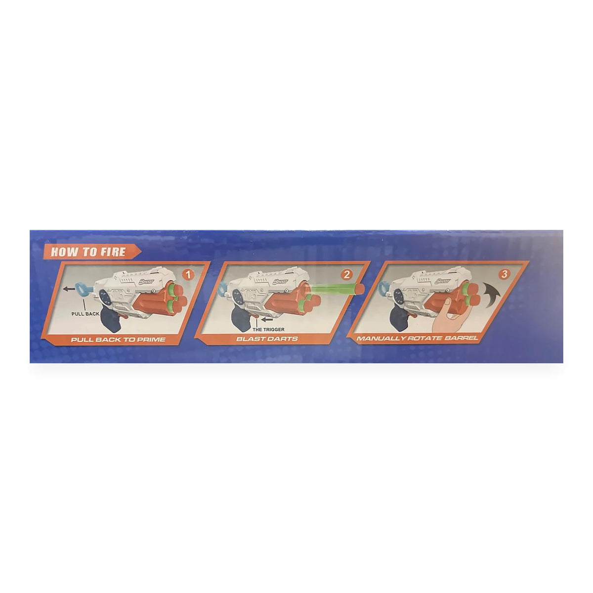 Soft Dart Gun Set – Launch 3 Elite Darts Without Reloading