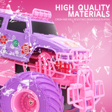 Remote Control Monster Truck for Girls- 1:16 Scale Big Wheel Offroad Climbing RC Car