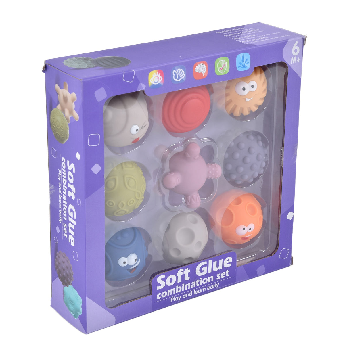 Sensory Baby Balls soft glue combination  Set