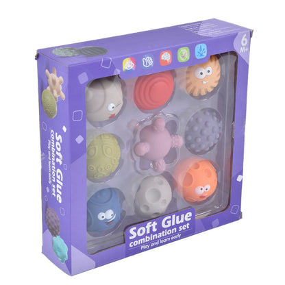 Sensory Baby Balls soft glue combination  Set