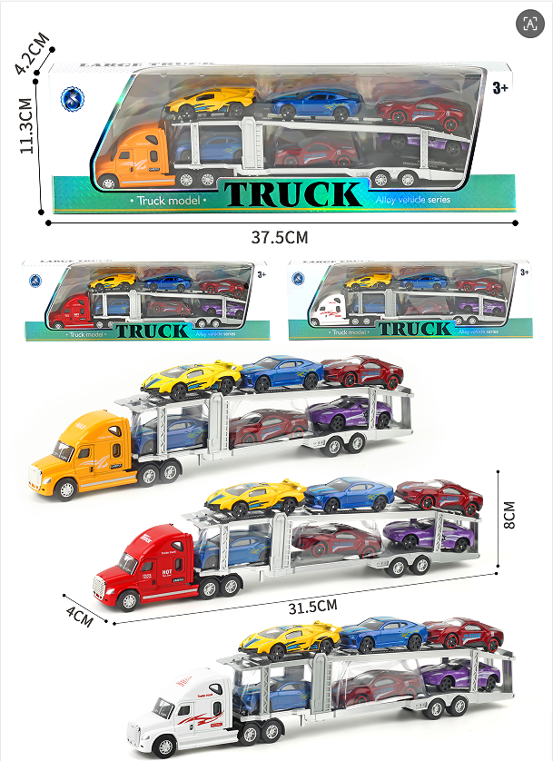 Alloy Car Transporter Truck Set by KA ER