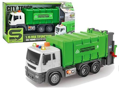 Garbage Truck 1:16 Multifunction Sanitation City Truck by JS Toys