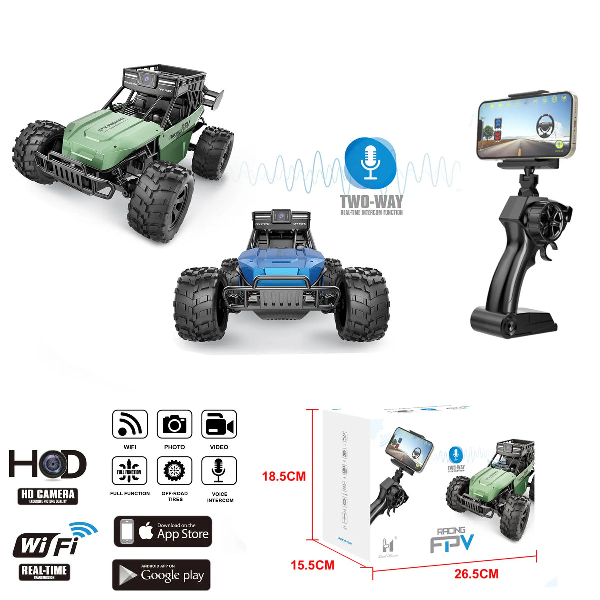 FPV Remote Control Off Road Car Features