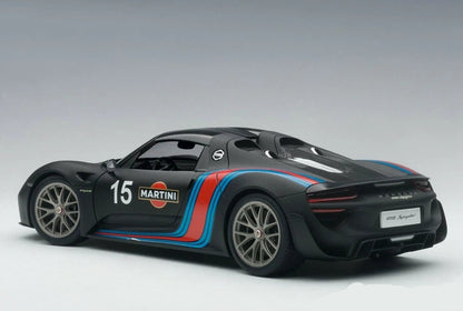 1:18 Scale Die-Cast Porsche 918 Spyder Martini Racing Limited Edition Model Car with Sound and Light