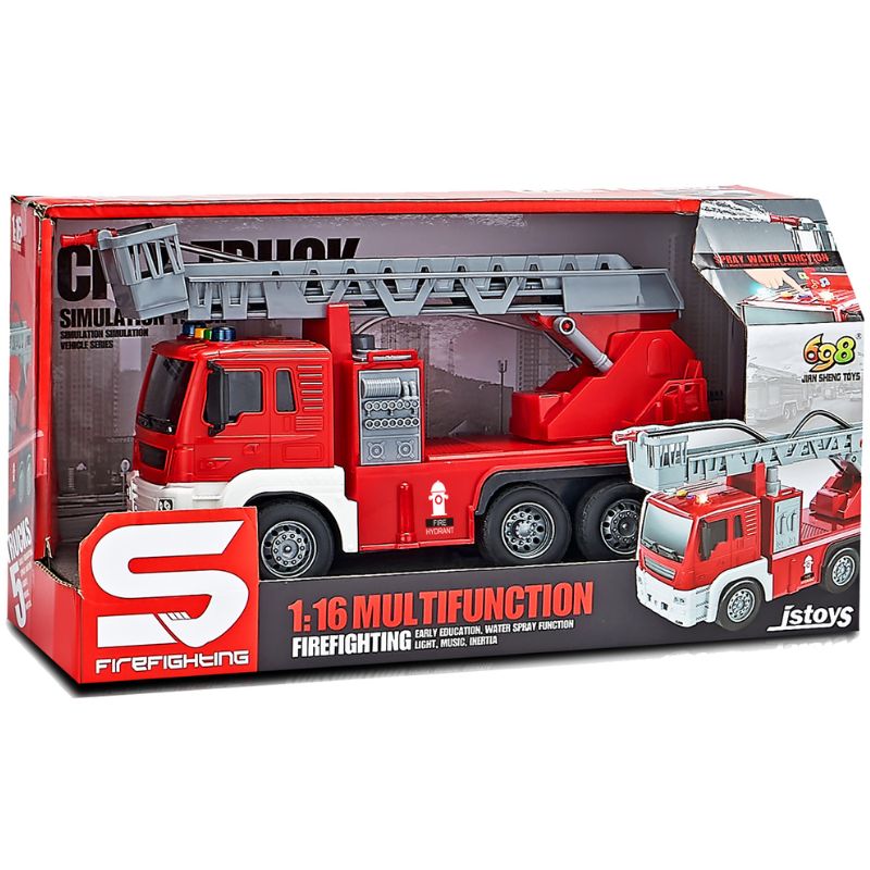 1:16 Multifunction Firefighting Ladder Truck by JS Toys