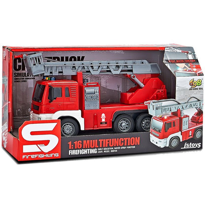 1:16 Multifunction Firefighting Ladder Truck by JS Toys